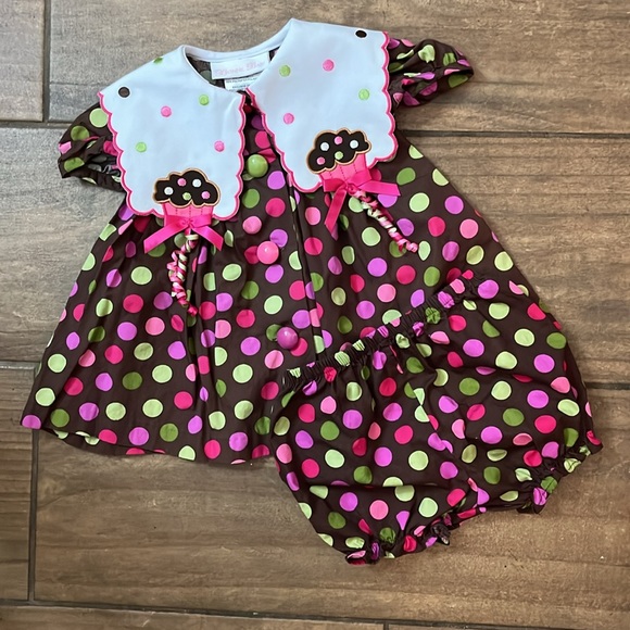 NWOT BONNIE BABY BIRTHDAY DRESS : SIZE 3-6 MONTHS - Picture 1 of 5